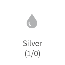 einseitig silber