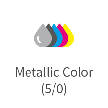 einseitig Metallic Color