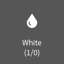 einseitig weiss