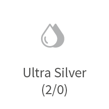 einseitig weiss + silber