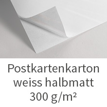Selbstklebekarton Postkarte