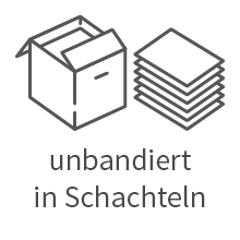 unbandiert in Schachteln verpackt
